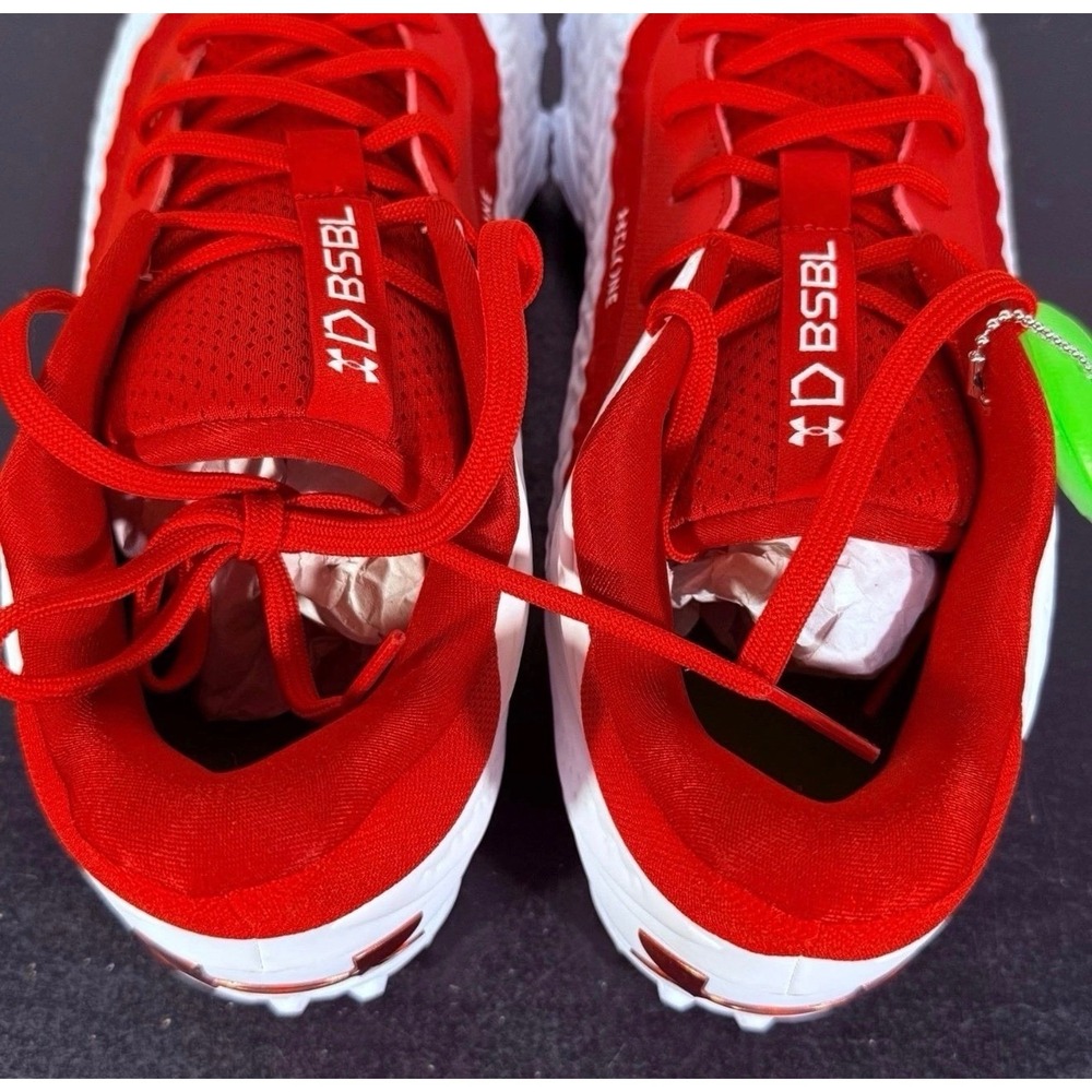 Under Armour UA yard turf 3.0 all-purpose baseball cleats shoes red men's 13 - Picture 5 of 9